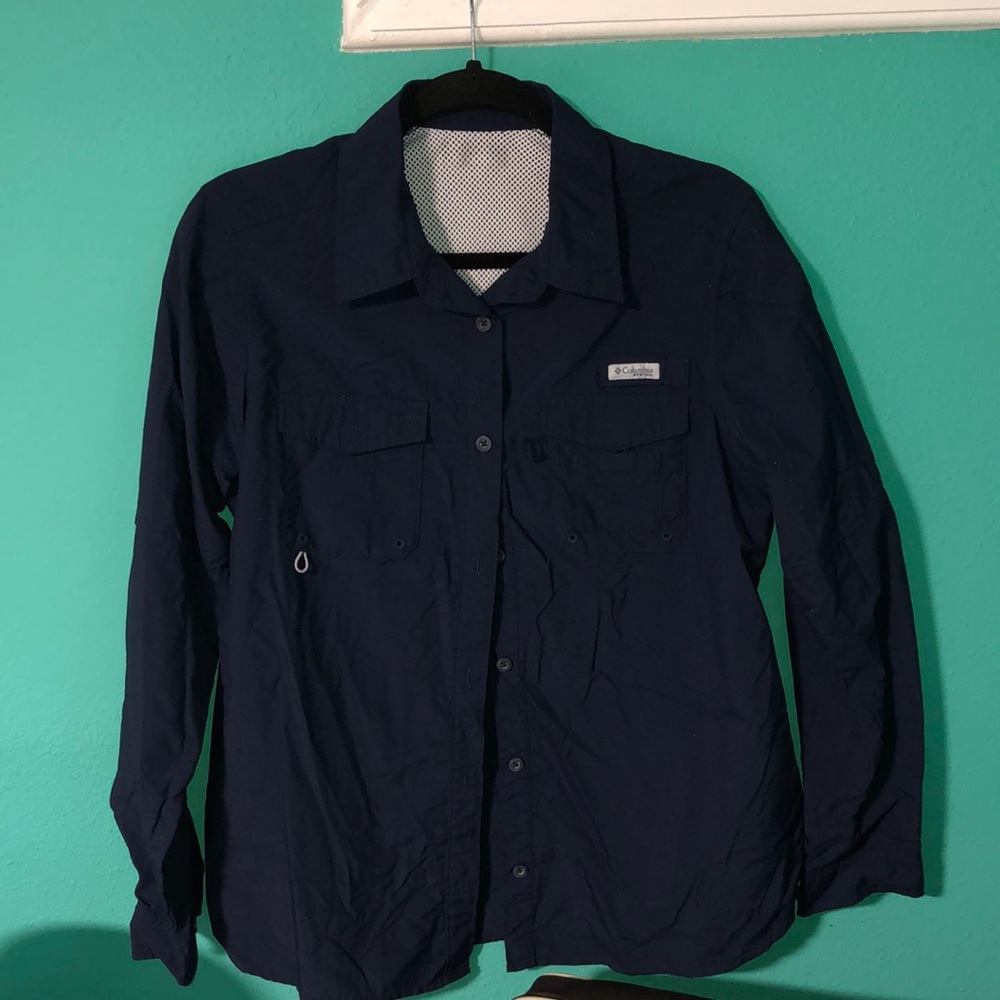 Columbia Long Sleeve Button Up UPF